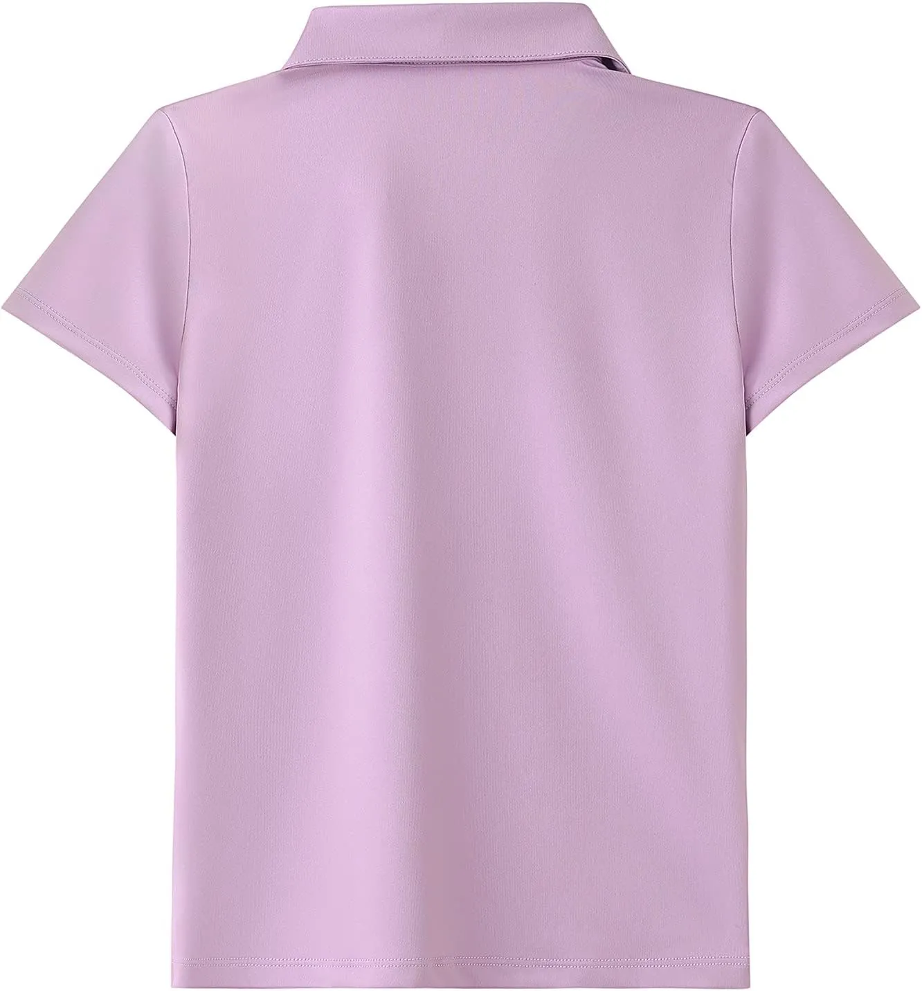 MERIABNY Girls Short Sleeve Golf Polo Shirts Quick Dry Athletic Tops for Aged 6-13