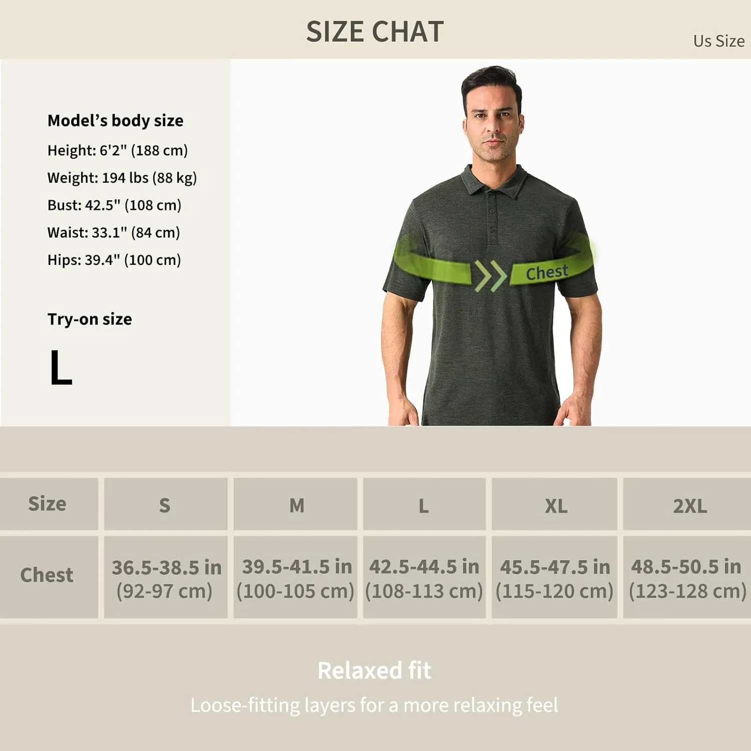 Merino Protect 100% Merino Wool Polo Shirts Mens Anti-Odor Short Sleeve Moisture Wicking Base Layer for Travel