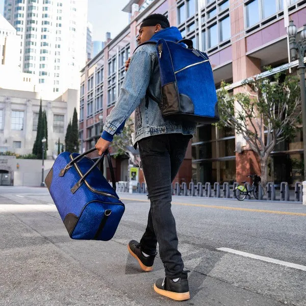 Midnight Blue Fridge Pony Fur Backpack