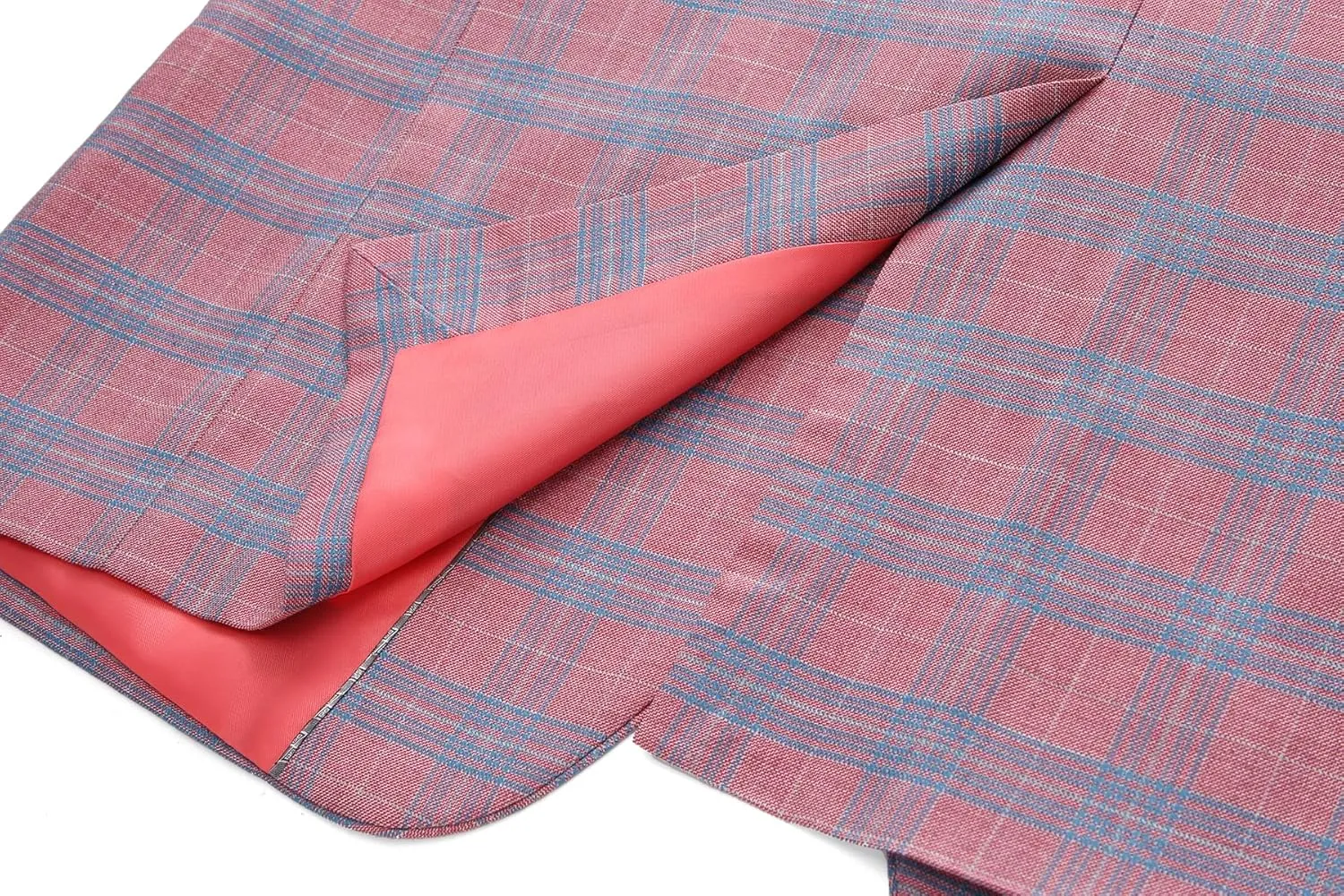 MOGU Men's Slim Fit Plaid Suit Set  Sport Coat Blazer, Vest & Pants (Each Sold Separately) for Wedding, Prom & Party
