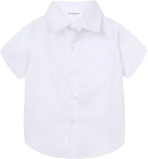 Mud Kingdom Little Boys Dress Shirts Short Sleeve Cute Summer
