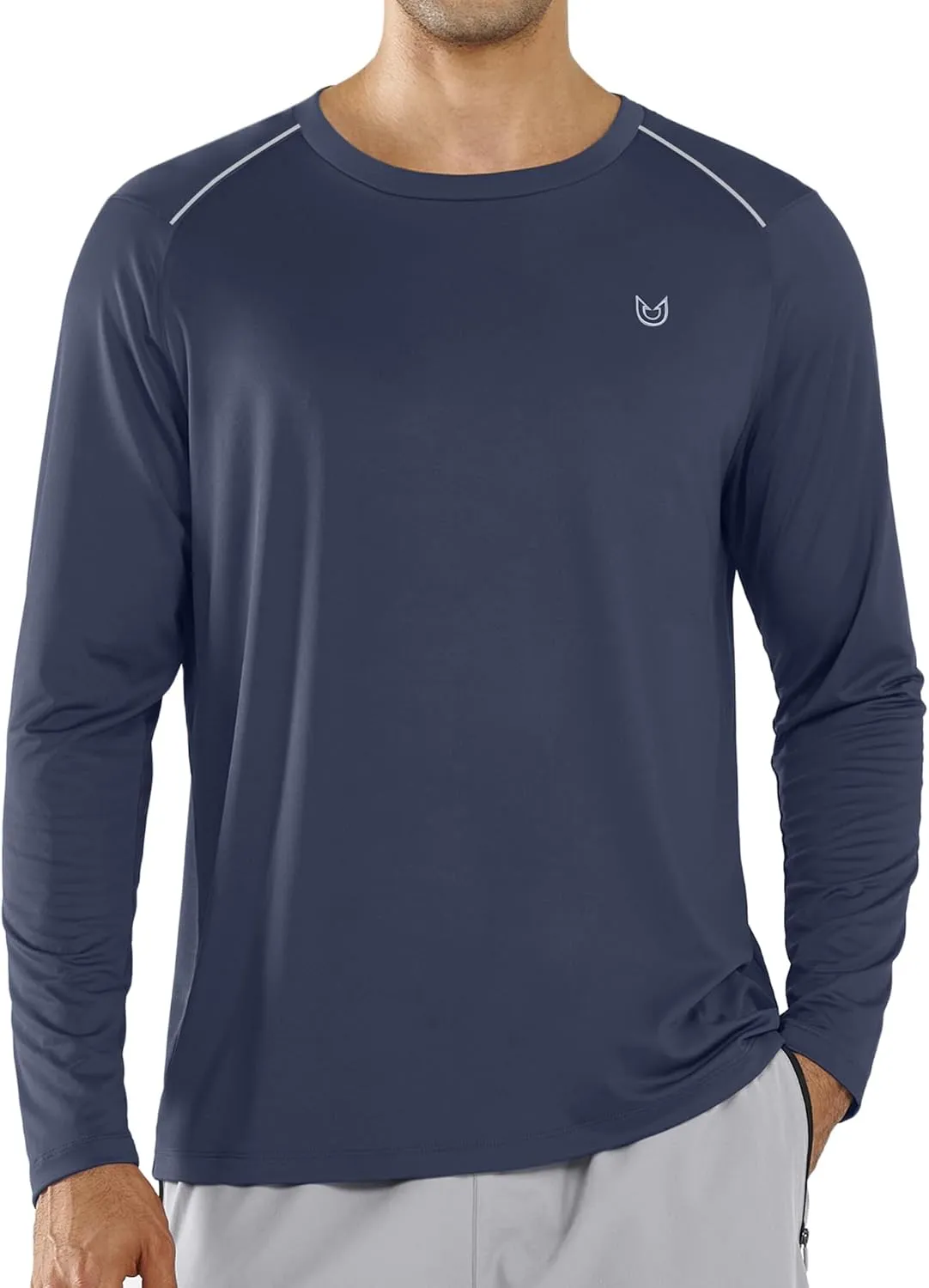 NORTHYARD Men's Long Sleeve Running Shirts Quick Dry Athletic Workout Gym Sun Protection UPF 50  Shirt Hiking Swim Rash Guard