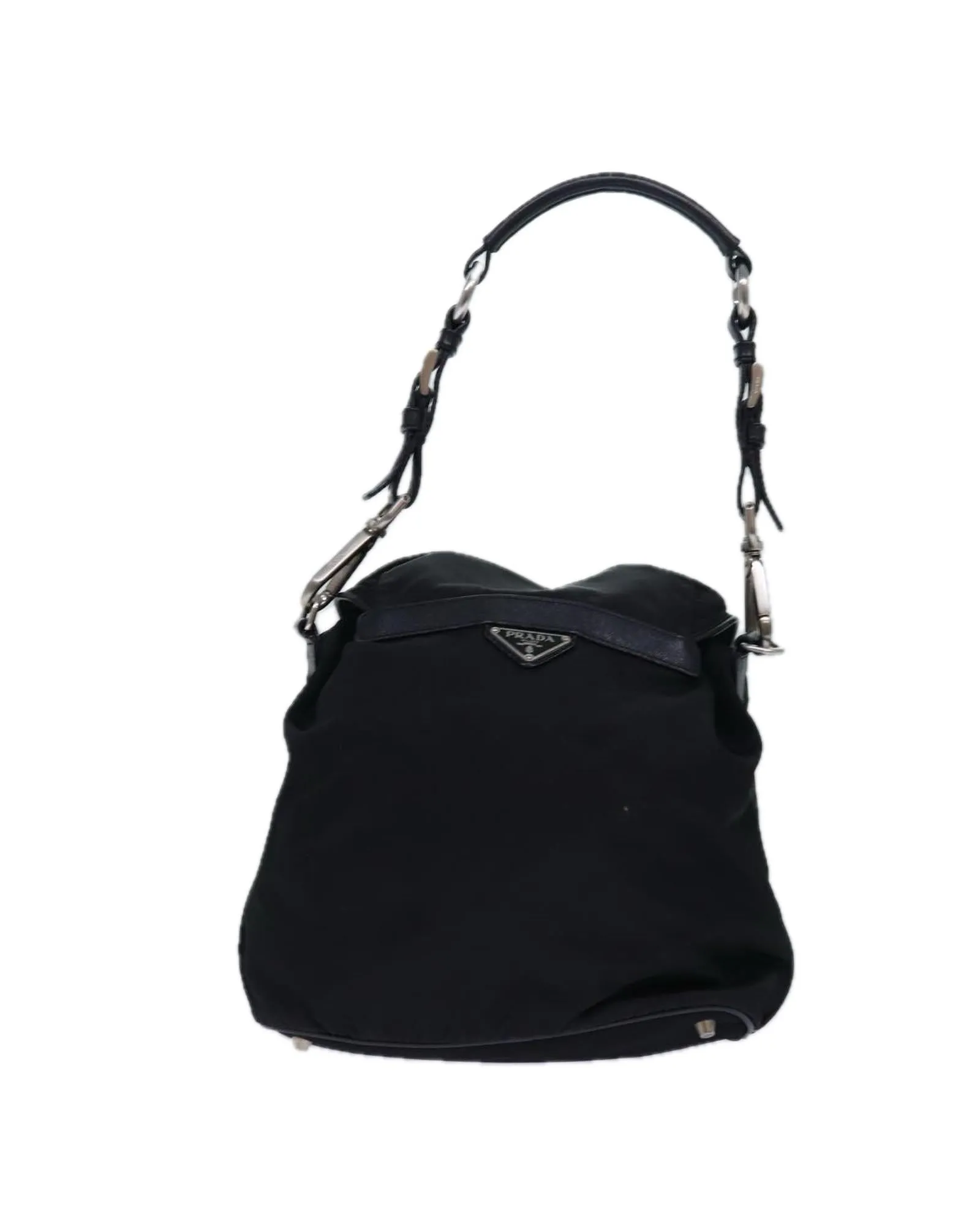 Nylon Backpack with Silver Hardware