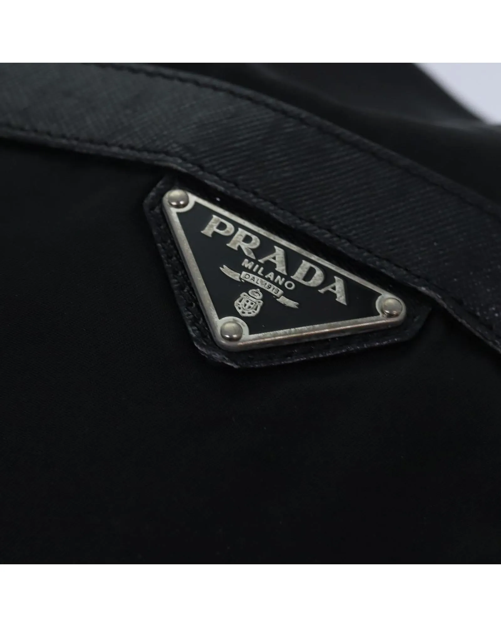 Nylon Backpack with Silver Hardware