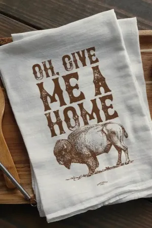 Oh Give Me A Home Old Fashioned Tea Towel