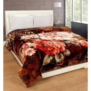 OMAJA HOME Luxurious Blanket Double Bed for Heavy Winter Mink Blanket Lightweight | Specially for Diwali Gift | 220 X 240 Cm | Pack of 1 (Multicolor_011)