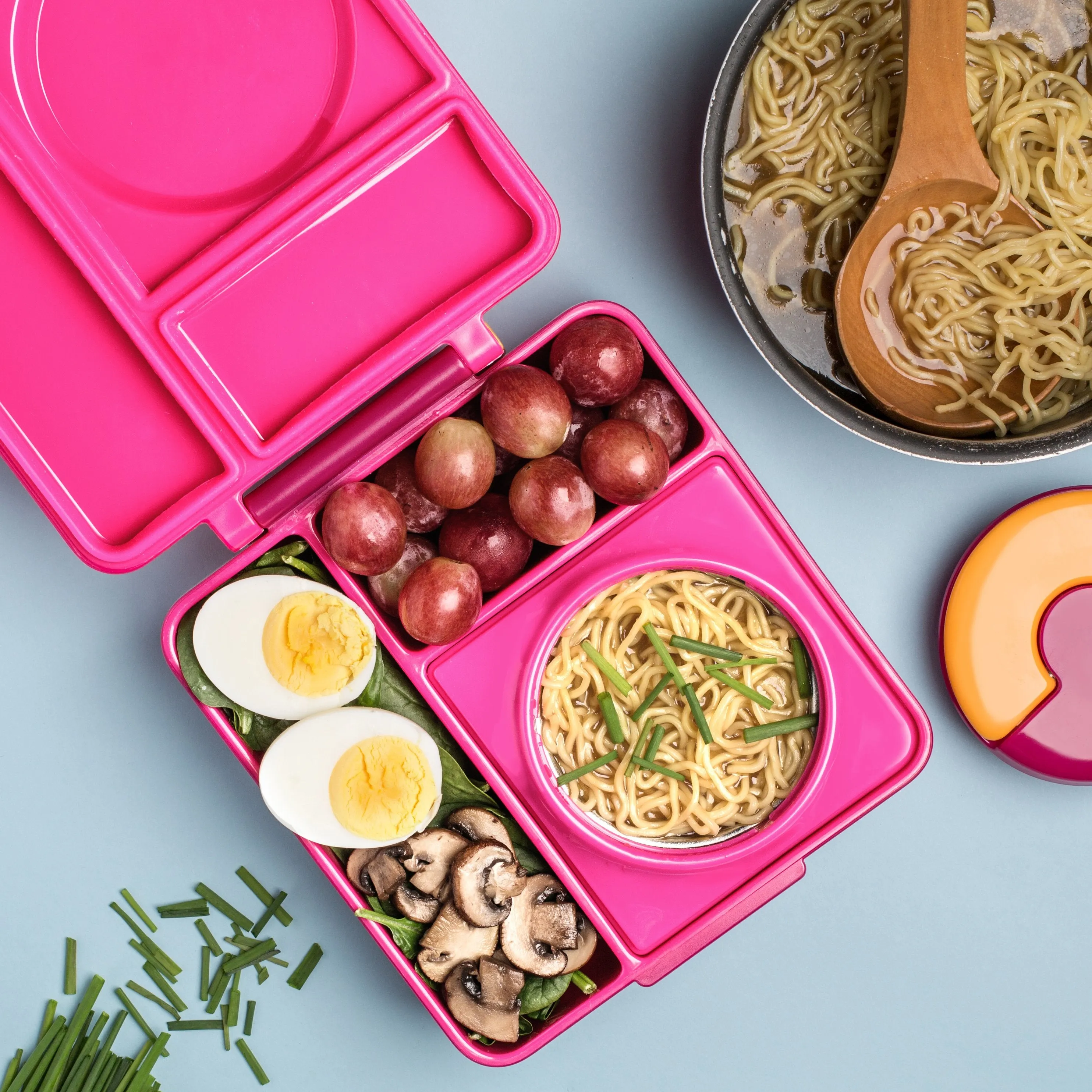 OmieBox Insulated Hot & Cold Bento Box - Pink Berry