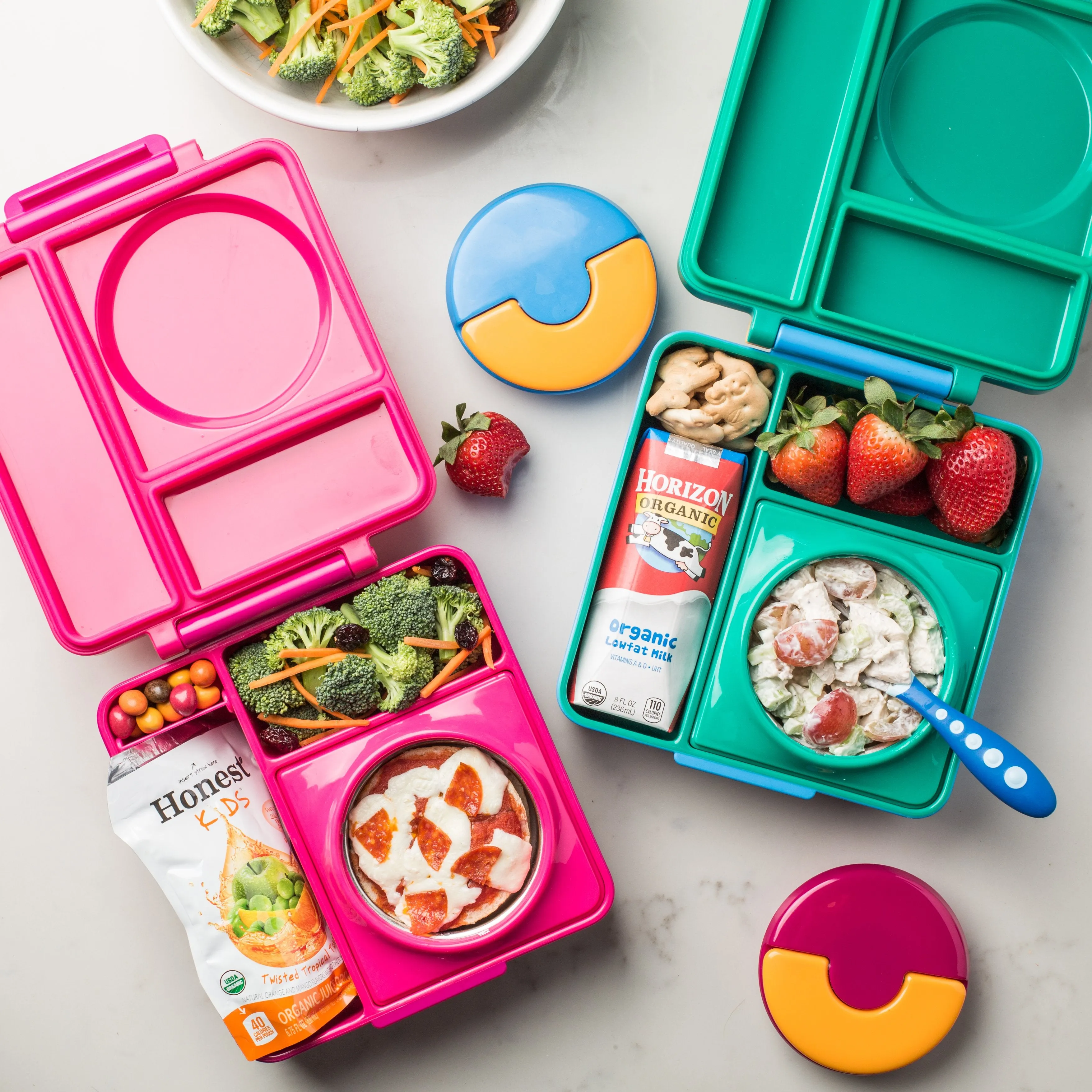 OmieBox Insulated Hot & Cold Bento Box - Pink Berry