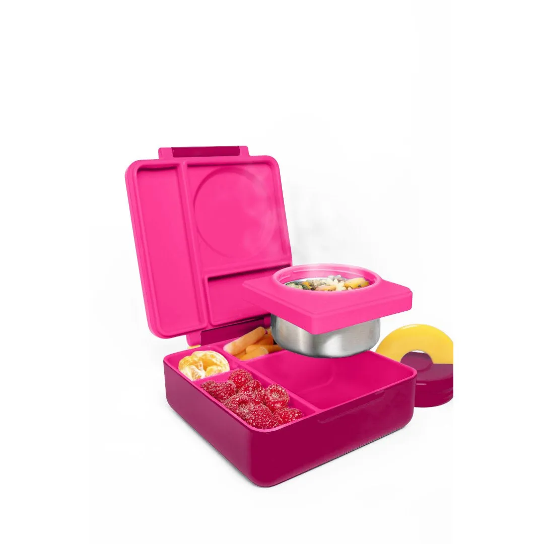 OmieBox Insulated Hot & Cold Bento Box - Pink Berry