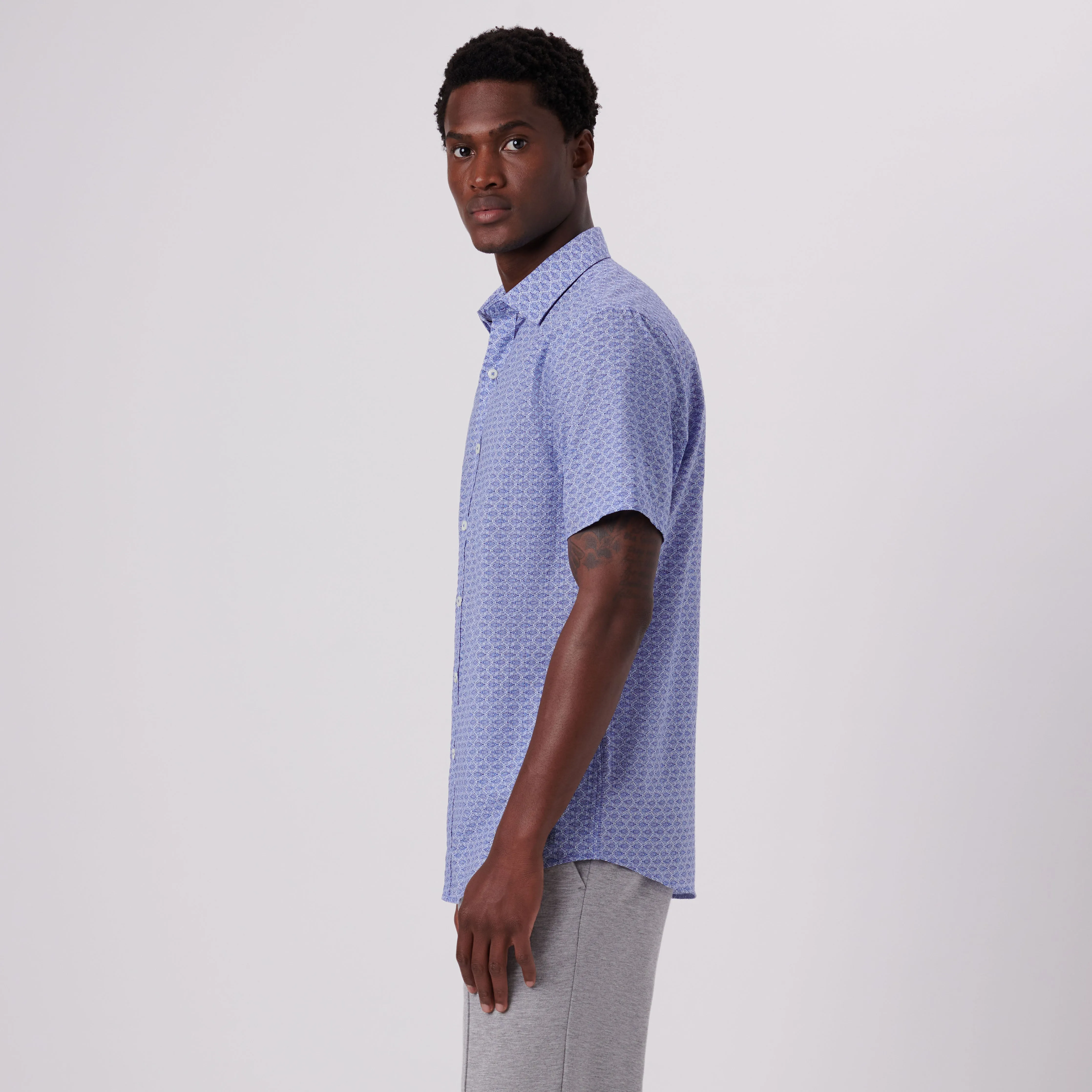Orson Fish Print Short Sleeve Shirt