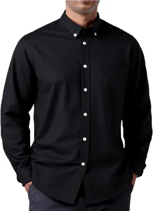 Oxford Dress Shirts for Men Long Sleeve Button Down Shirt
