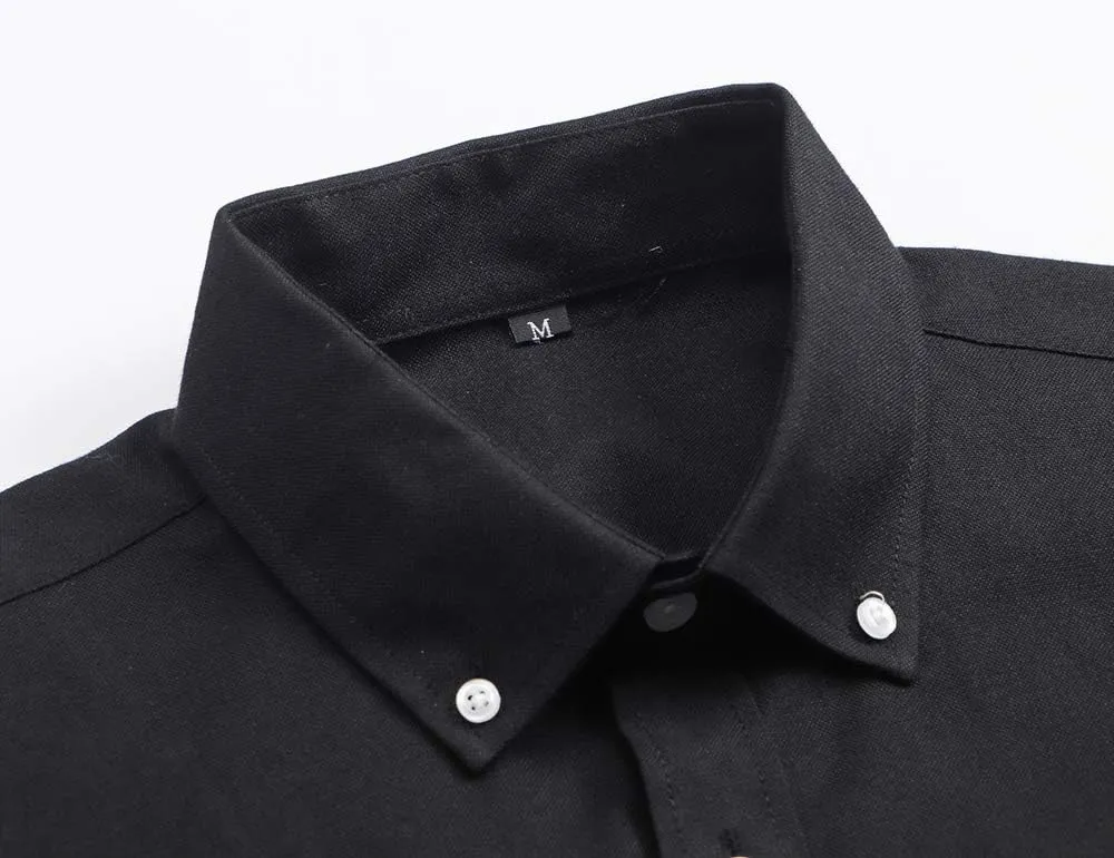 Oxford Dress Shirts for Men Long Sleeve Button Down Shirt