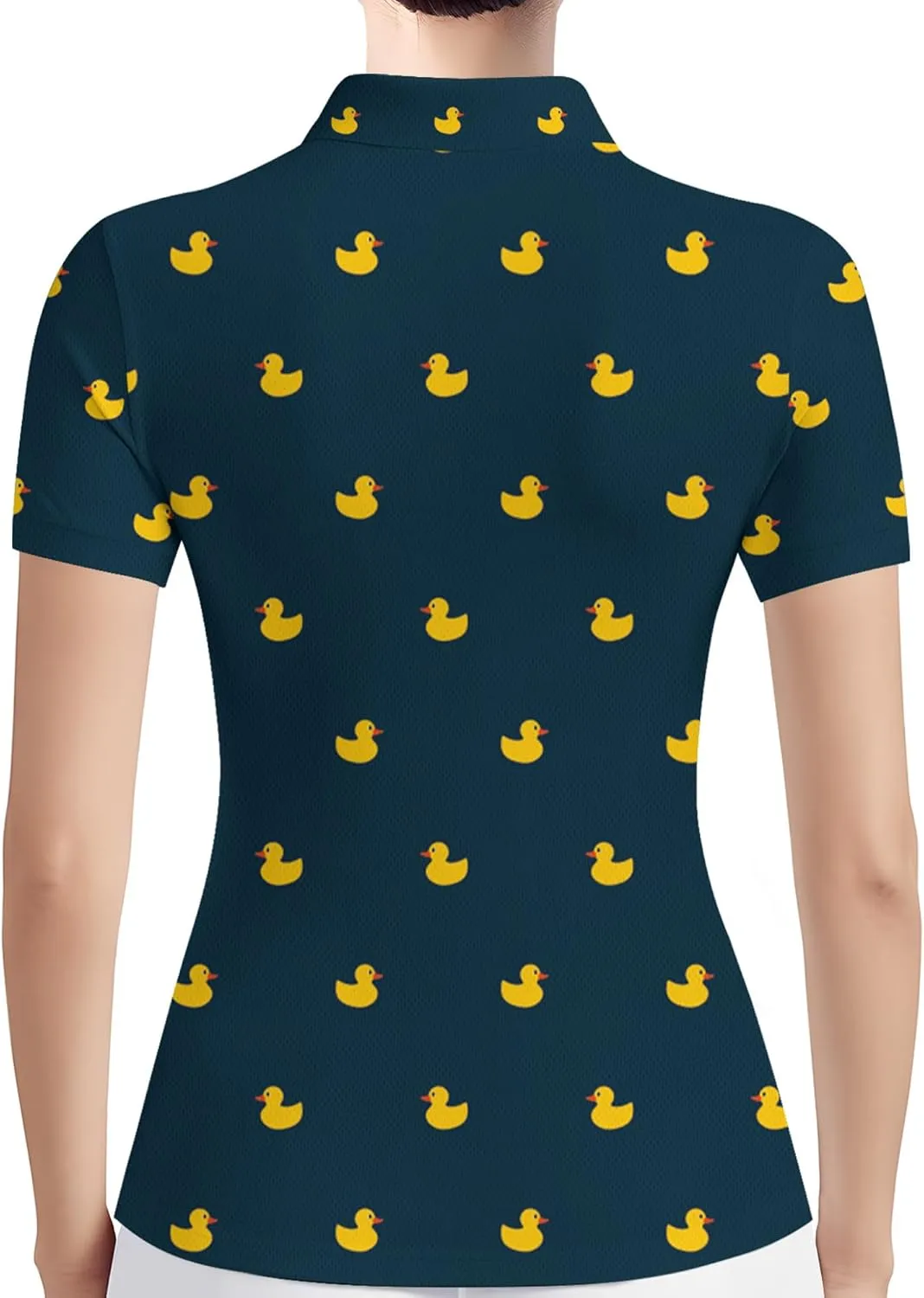 PAGYMO Funny Womens Golf Shirt Crazy Cute Print Moisture Wicking Short Sleeve Polo Shirts for Women