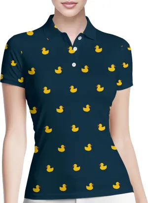 PAGYMO Funny Womens Golf Shirt Crazy Cute Print Moisture Wicking Short Sleeve Polo Shirts for Women