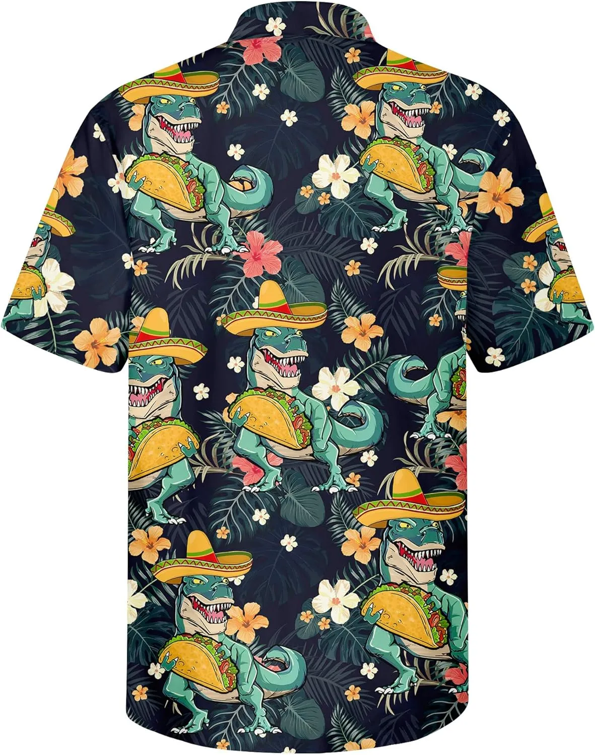 PAGYMO Hawaiian Shirt for Men Funny Summer Aloha Beach Shirts