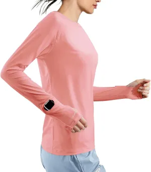 Pioneer Camp Womens Moisture Wicking Shirts Long Sleeve for Running Hiking Fishing Workout Shirt
