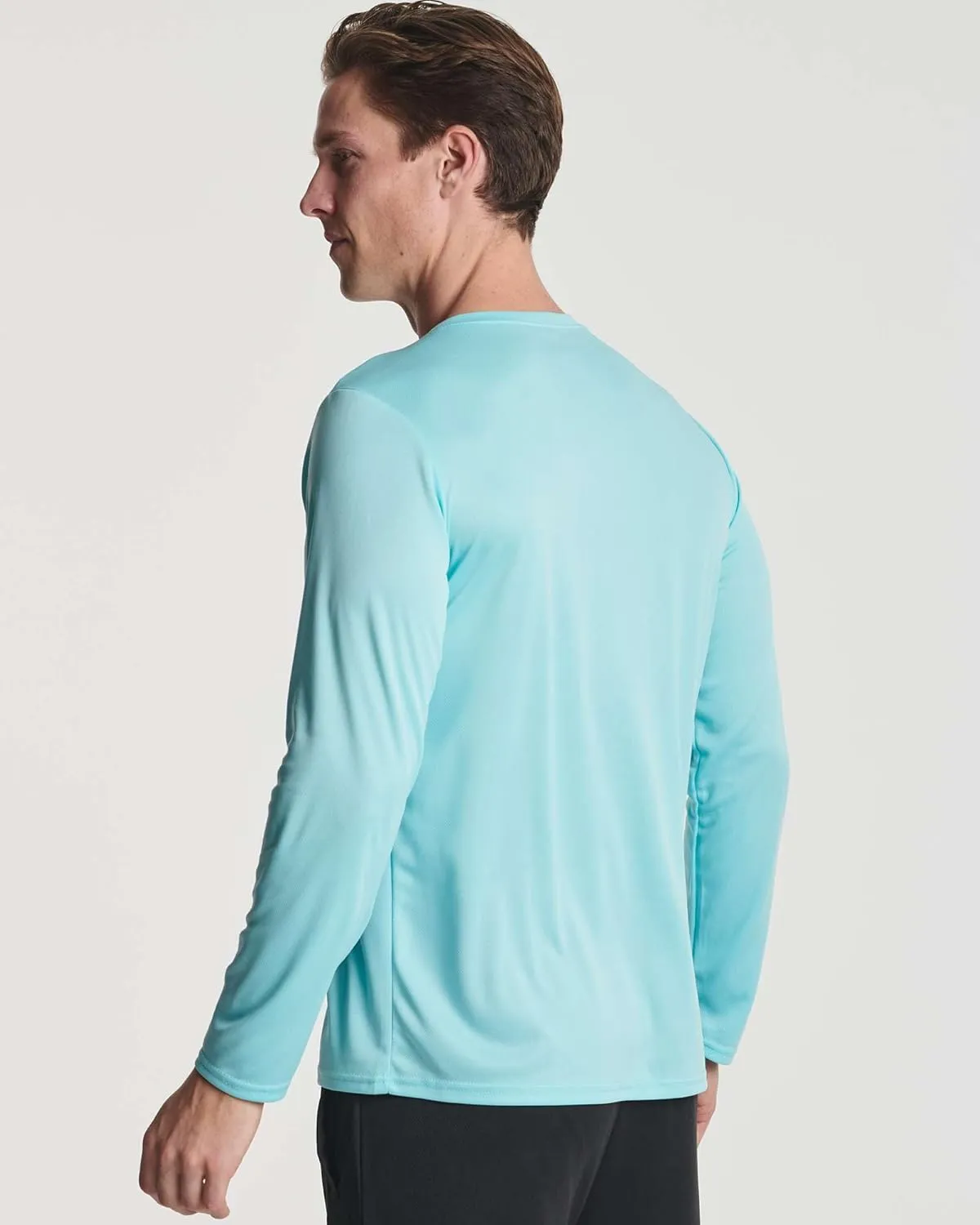 Real Essentials 3 & 5 Pack: Men's Mesh Quick Dry Athletic Long Sleeve T-Shirt UPF SPF UV Sun (Available in Big & Tall)