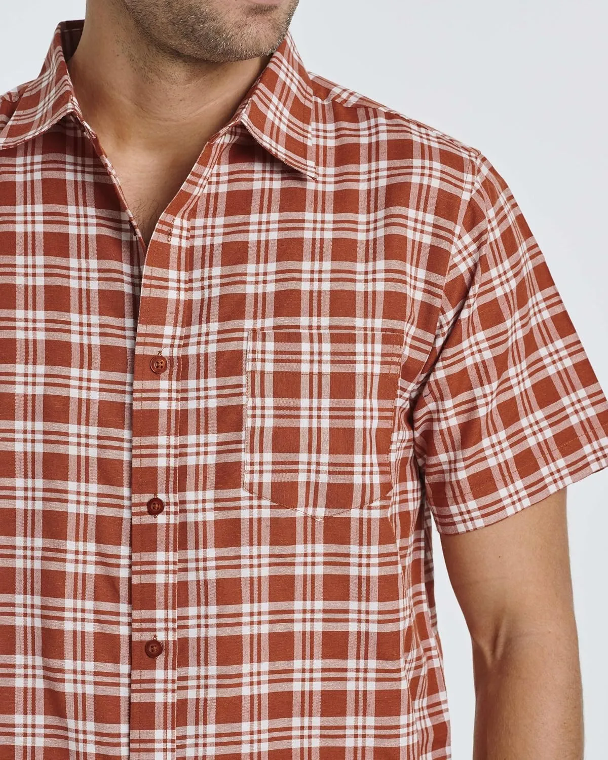 Real Essentials 3 Pack: Men's Regular-Fit Short Sleeve Woven Button Down Shirt with Pocket (Available in Big & Tall)