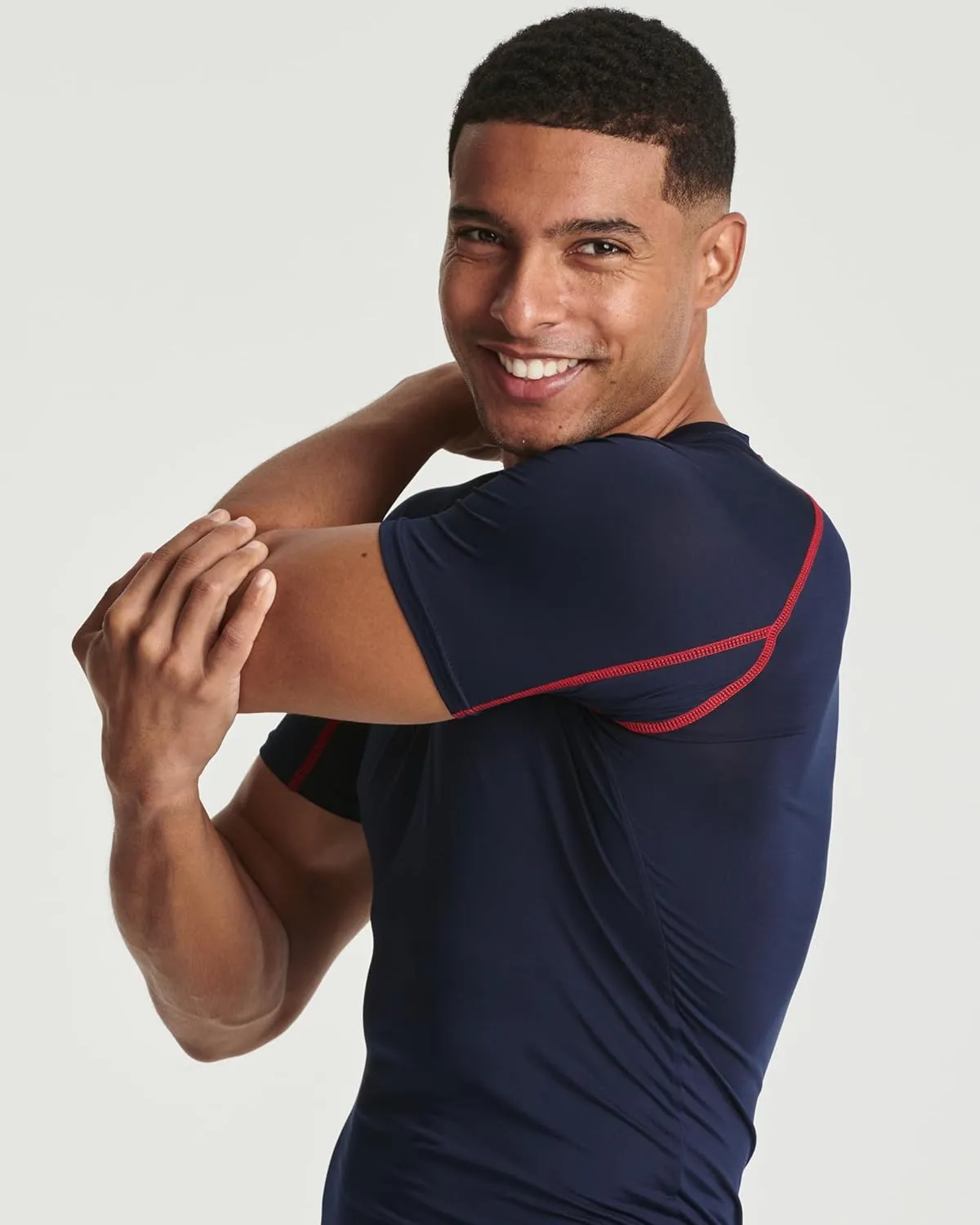 Real Essentials 4 Pack: Men's Short Sleeve Compression T-Shirt Base Layer Undershirt Athletic Top (Available in Big & Tall)