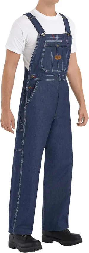 Red Kap Men's Denim Bib Overall