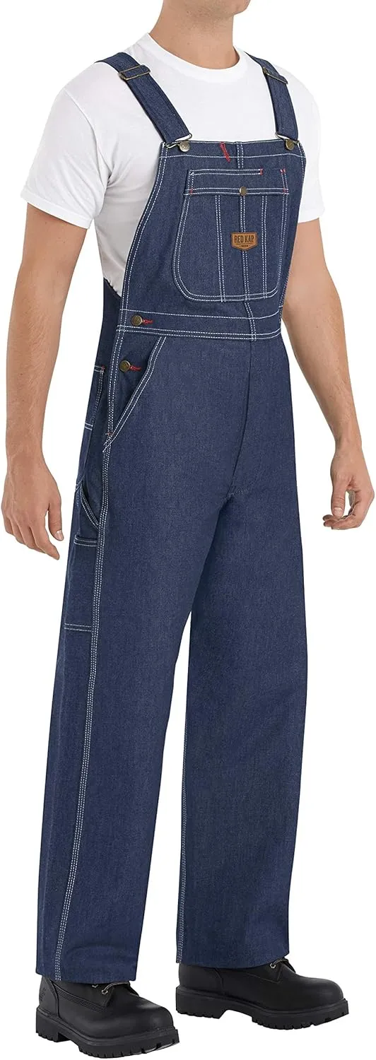 Red Kap Men's Denim Bib Overall
