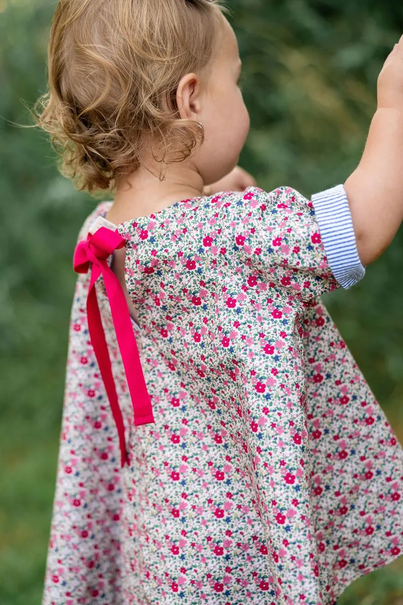 Reversible Swing Tunic, Azure Posy