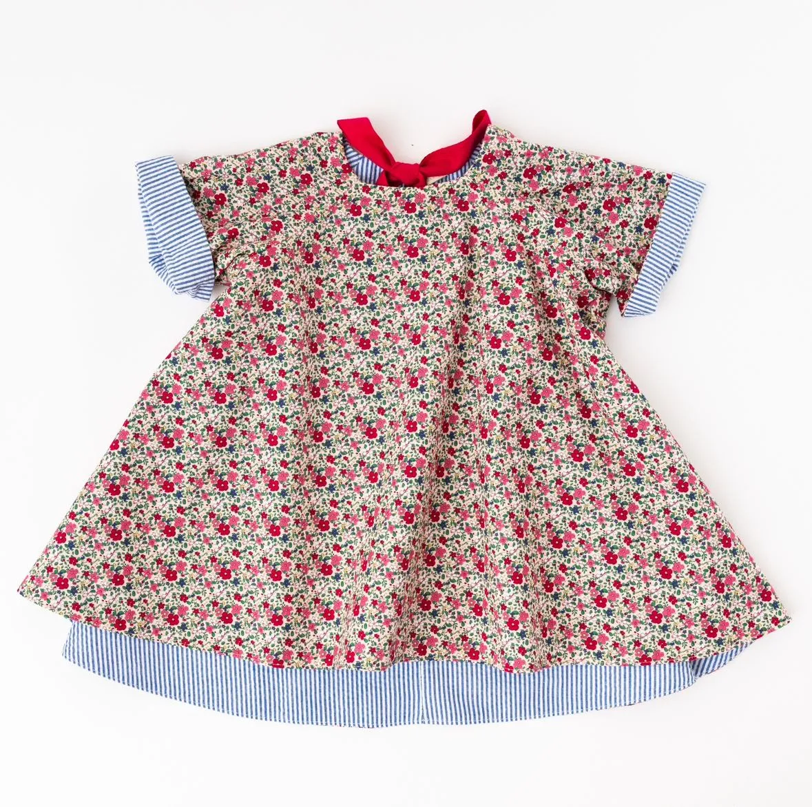 Reversible Swing Tunic, Azure Posy
