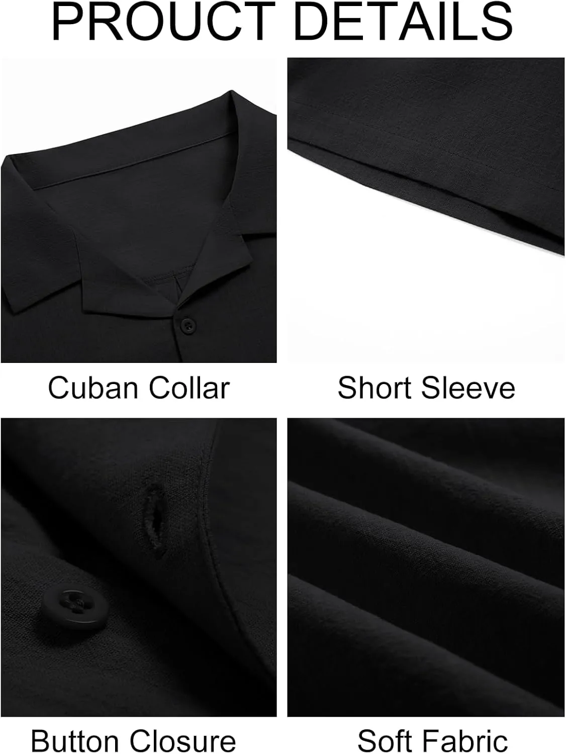 Runcati Mens Button Down Cotton Shirt Short Sleeve Casual Linen Untucked Shirts Summer Beach Vacation Tops