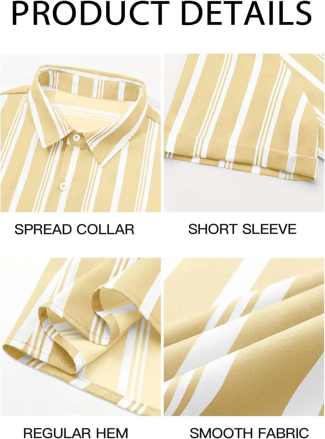 Runcati Mens Casual Striped Shirts Button Down Short Sleeve Summer Hawaiian Shirt Hippie Beach Vacation Tops
