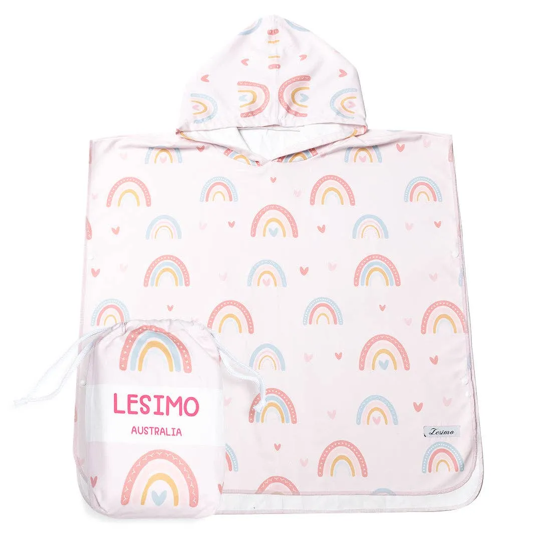 Sand Free Kids Hooded Towel - Rainbow