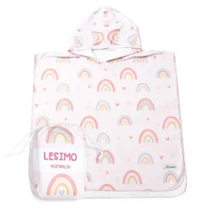 Sand Free Kids Hooded Towel - Rainbow