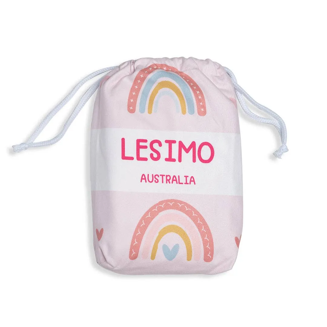 Sand Free Kids Hooded Towel - Rainbow