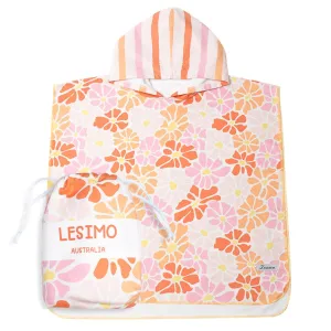 Sand Free Kids Hooded Towel - Sunshine Flora