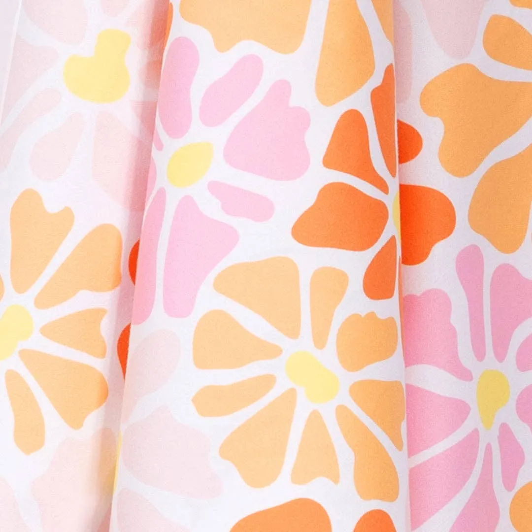 Sand Free Kids Hooded Towel - Sunshine Flora