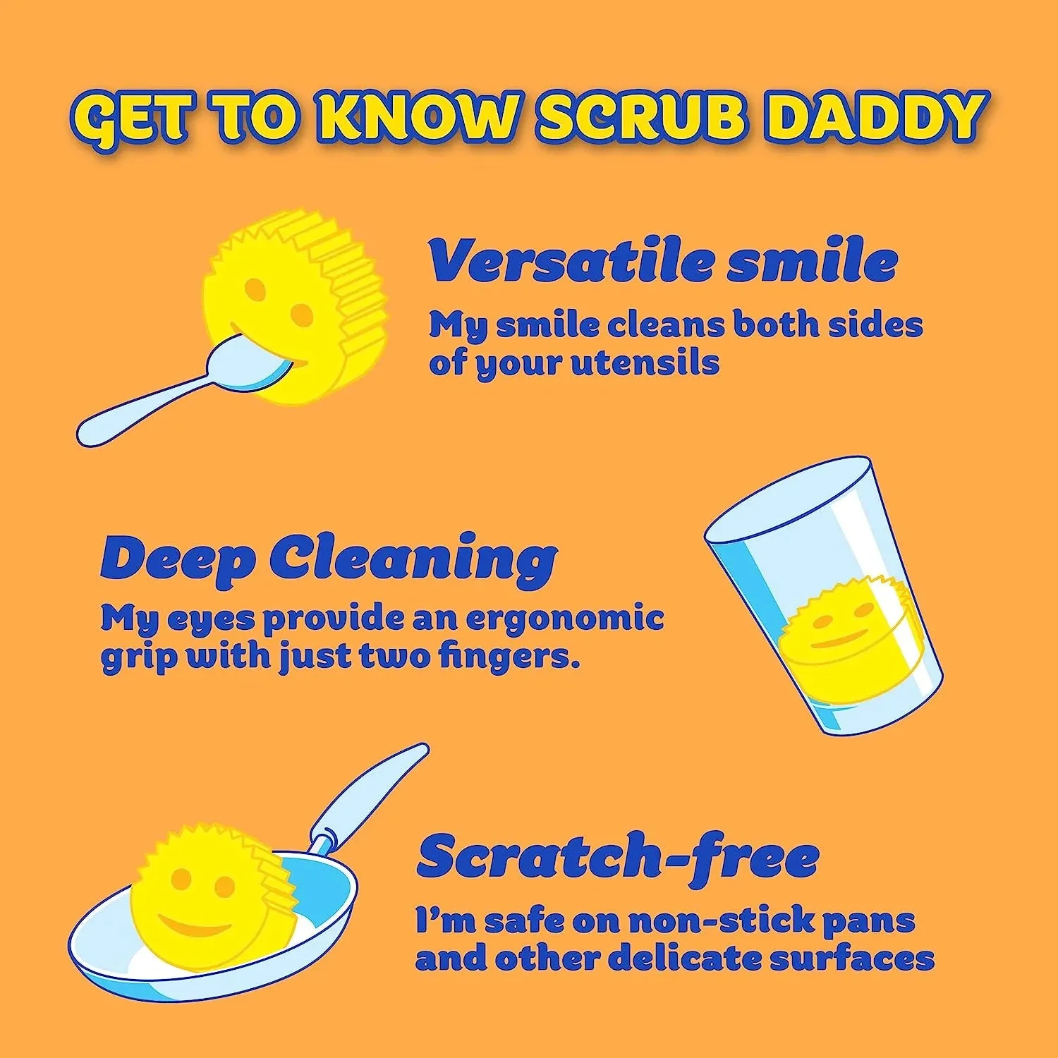 Scrub Daddy OG   Scrub Mommy   Cif All Purpose Cleaning Cream, Original - Multi Surface Household Cream, 2 Sponges and 1 All Purpose Cream