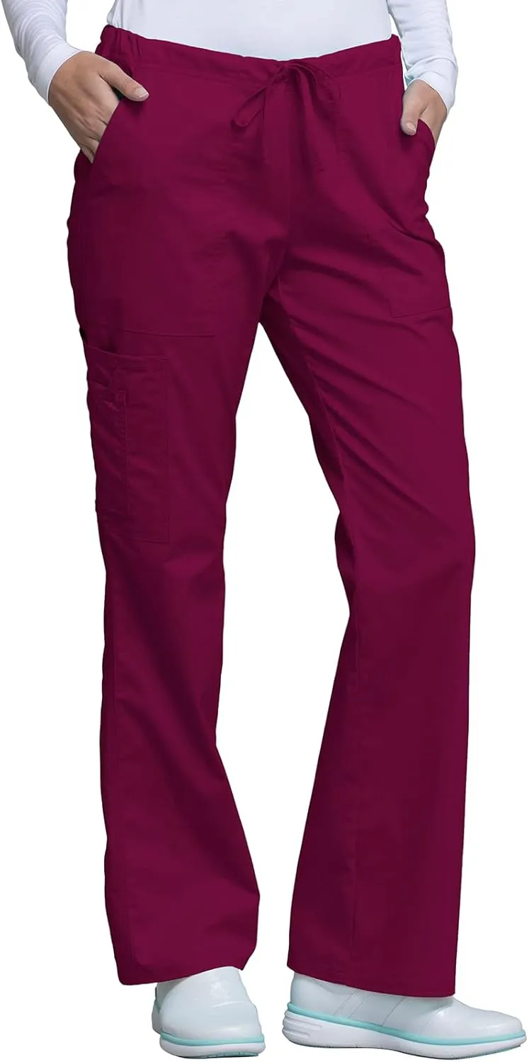 Scrubs for Women Workwear Core Stretch Drawstring Cargo Scrub Pants 4044