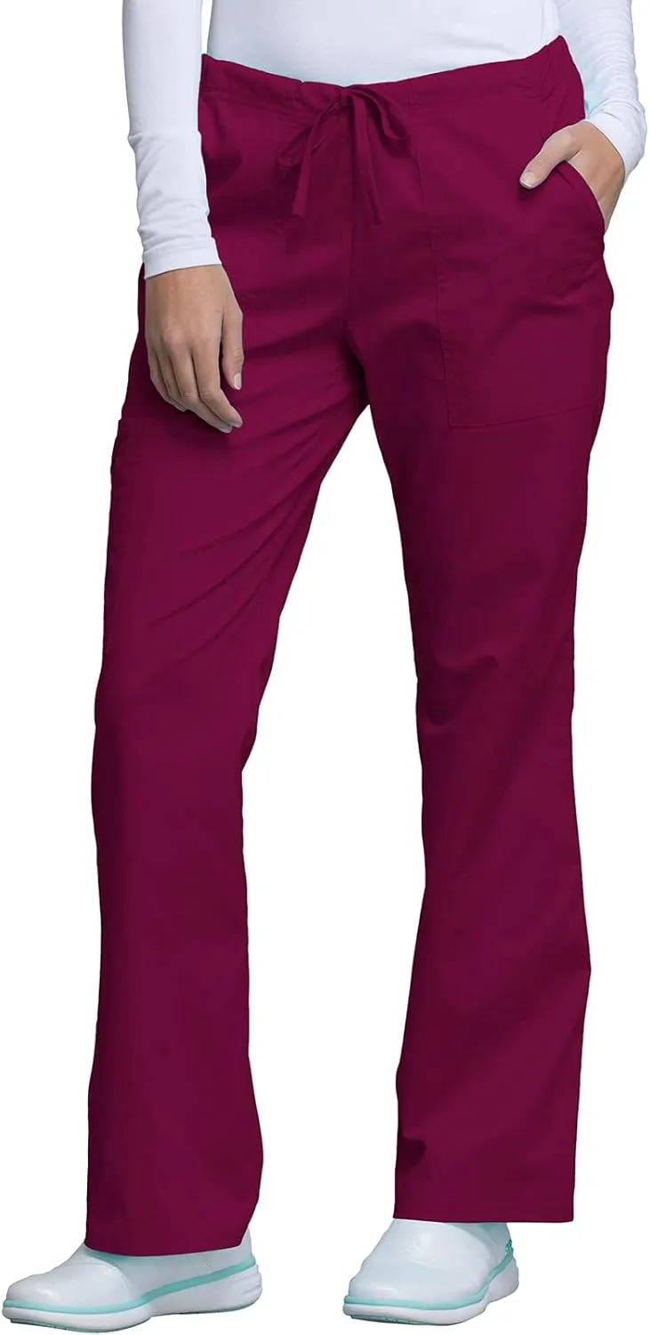 Scrubs for Women Workwear Core Stretch Drawstring Cargo Scrub Pants 4044