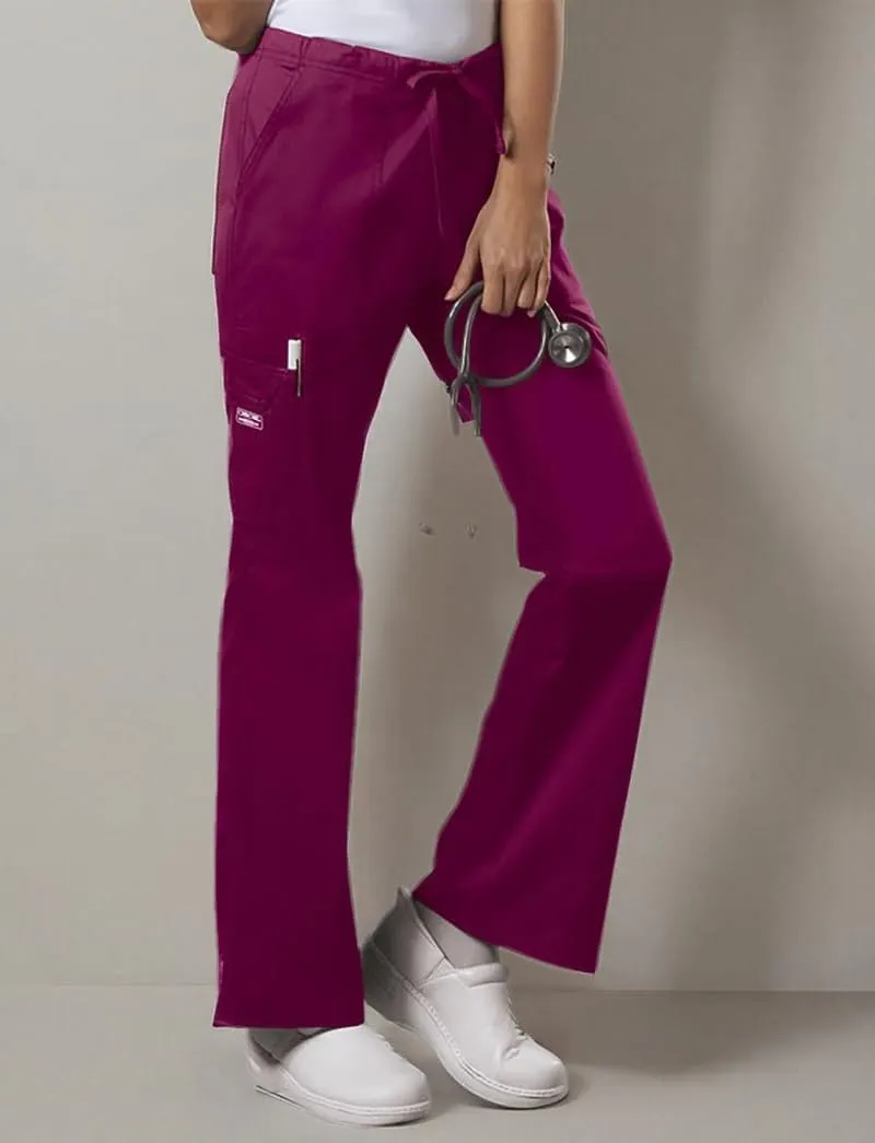 Scrubs for Women Workwear Core Stretch Drawstring Cargo Scrub Pants 4044