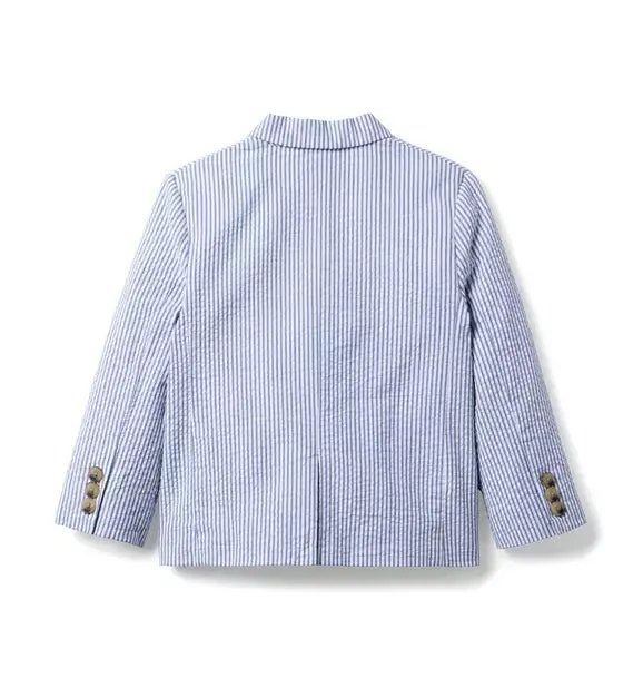 Striped Seersucker Blazer