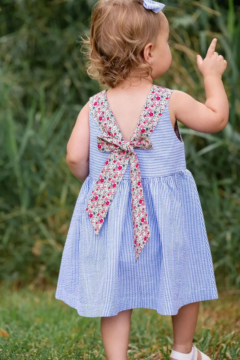 Sunday Dress, Azure Posy