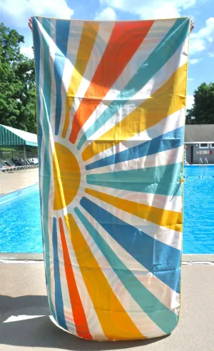 Sunset Quick-Dry Reversible Beach Blanket