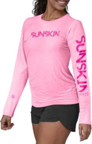 SUNSKIN Women's UPF 50 Long Sleeve Swim Shirt Rash Guard Quick Dry Lightweight