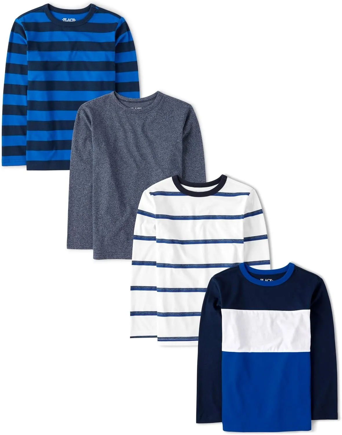 The Children's Place Boys' Long Sleeve Knit Shirts 4-Pack