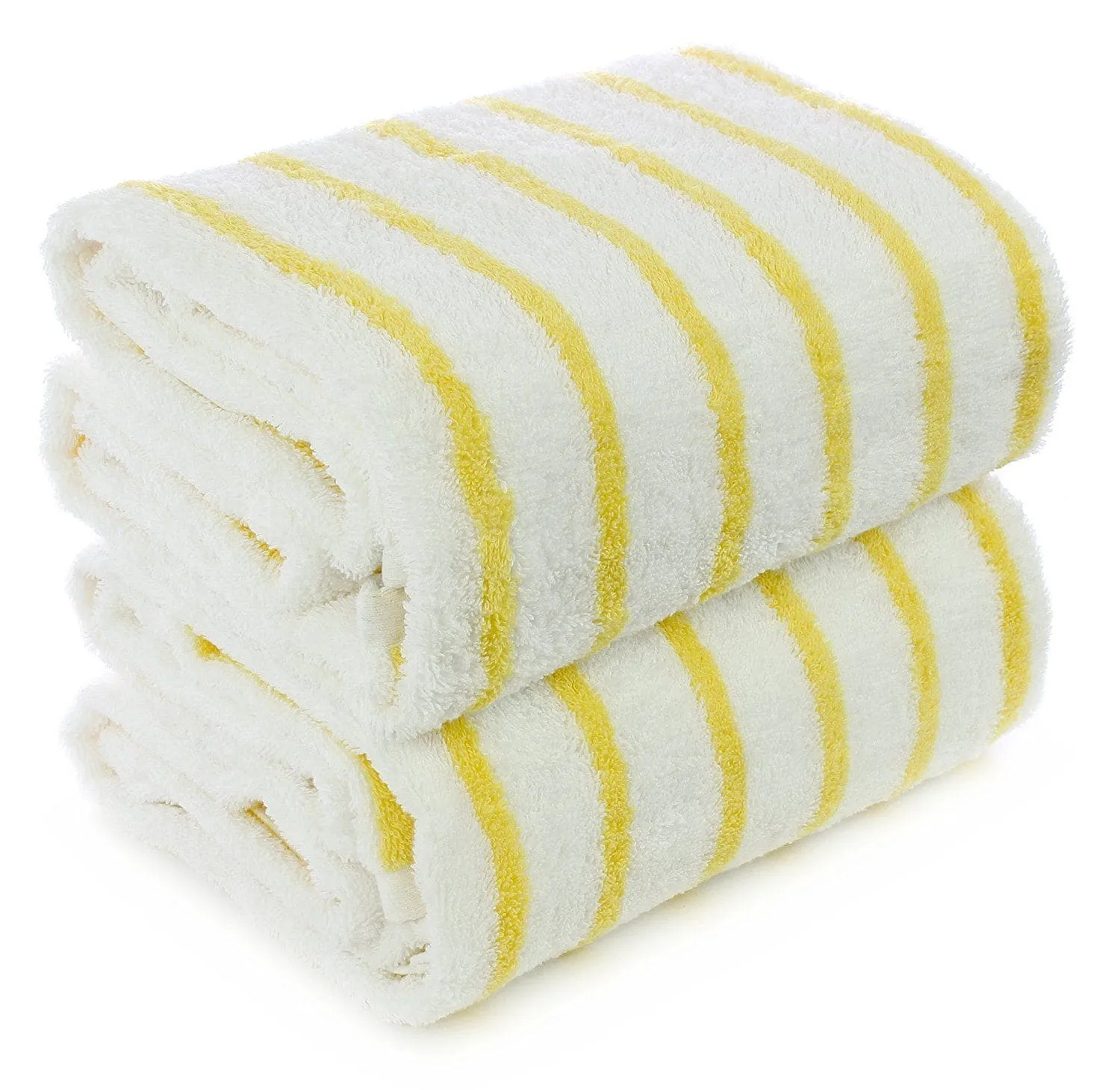 Thin Cabana Stripe Beach Towels, Soft & Absorbent, (Large, 2 Pack)