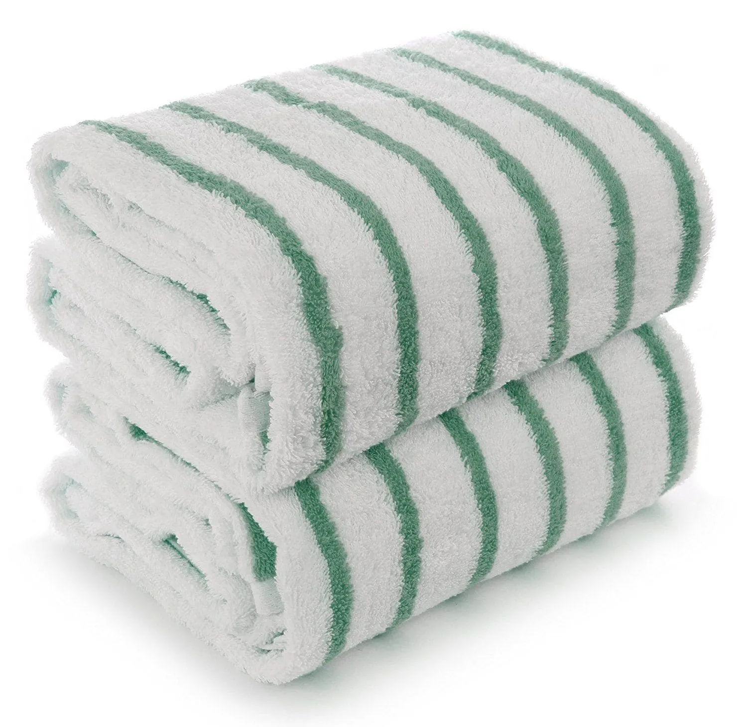 Thin Cabana Stripe Beach Towels, Soft & Absorbent, (Large, 2 Pack)
