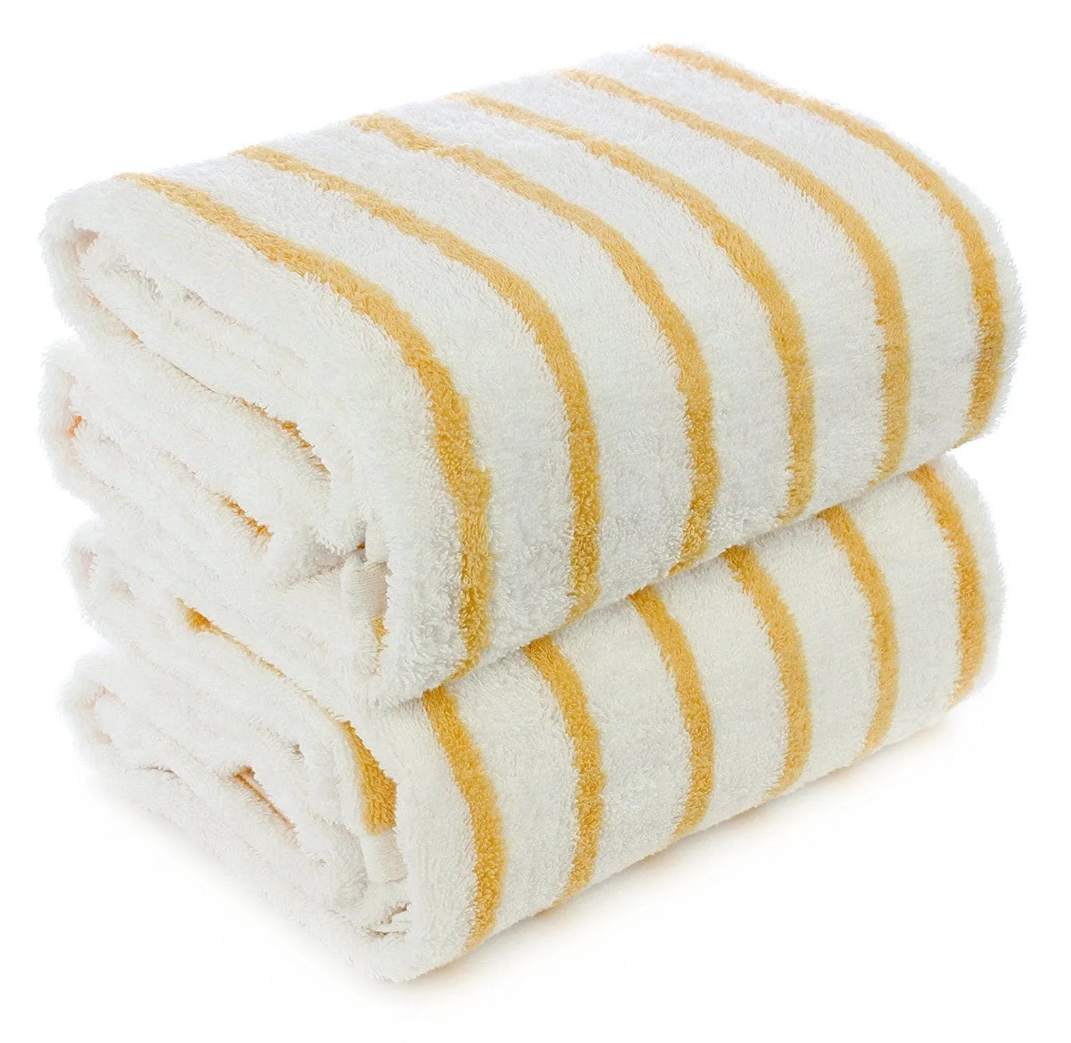Thin Cabana Stripe Beach Towels, Soft & Absorbent, (Large, 2 Pack)