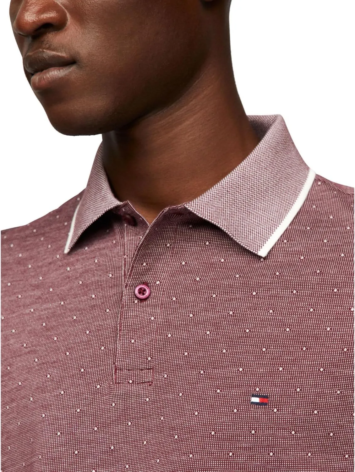Tommy Hilfiger Men's Short Sleeve Casual Polo Shirts in Regular Fit with Interlocked Cotton