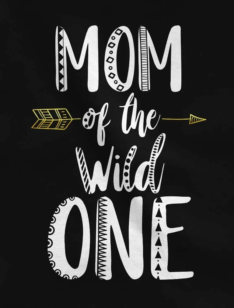 Tstars Dad of The Wild One T-Shirt Mom Tank Top Matching Couples Funny 1st Birthday Set