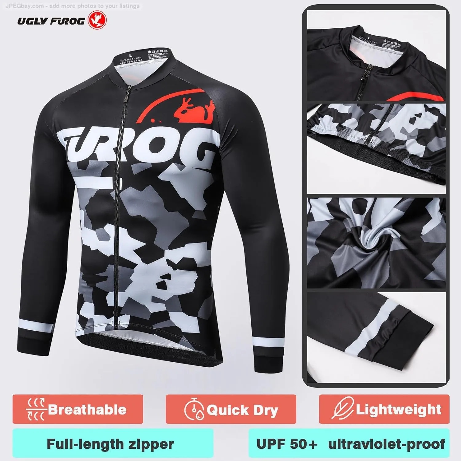 UGLY FROG Men's Cycling Jerseys MTB Shirts Mountain Bike Clothing