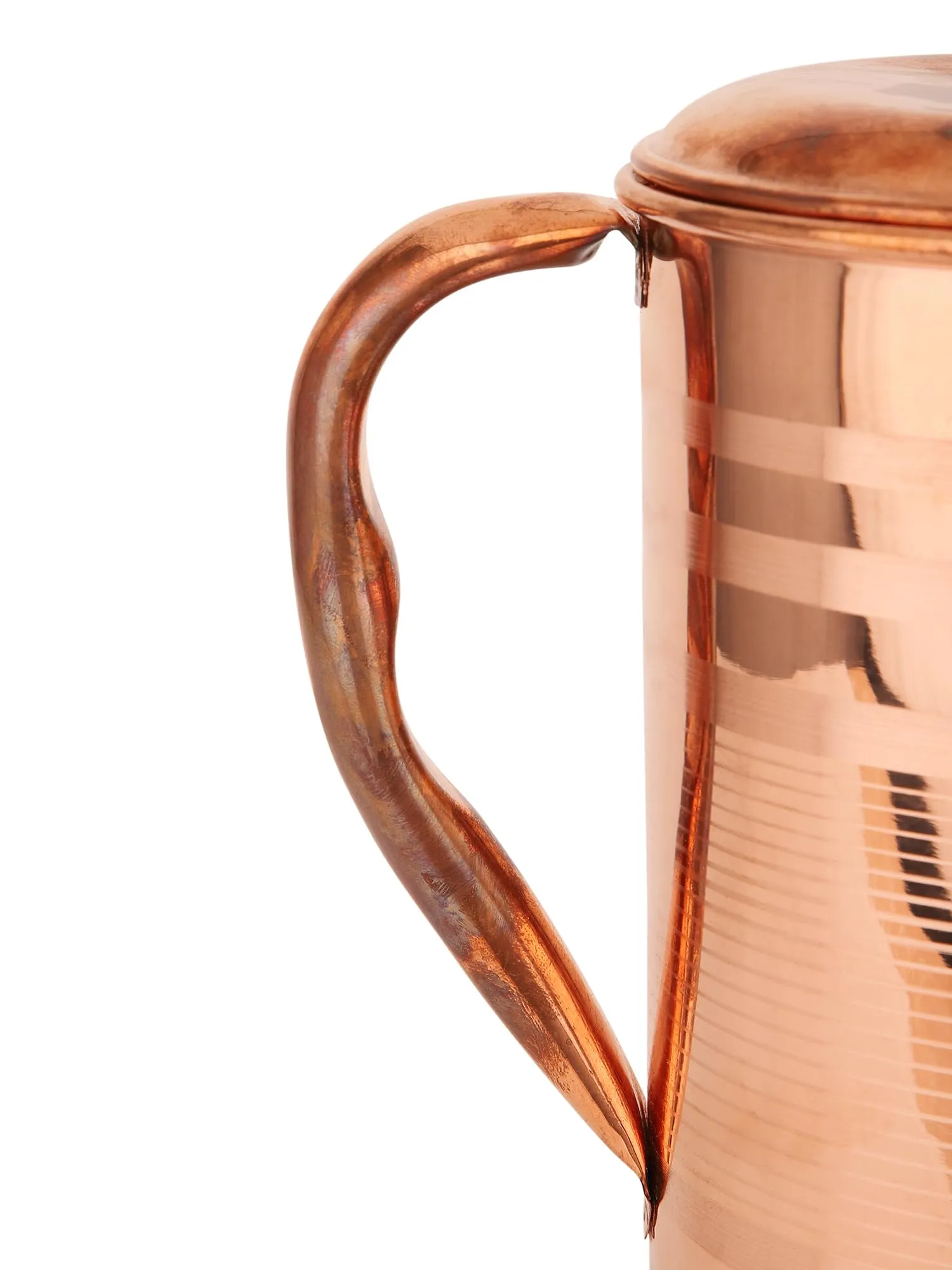 USHA SHRIRAM Pure Copper Water Jug 2 Litre | Eco-Friendly, Biodegradable & Non-Toxic | Water Bottle for Kids & Adults | Lightweight, Leak-Proof, Durable & Rust-Free Tamba Bottle Jug